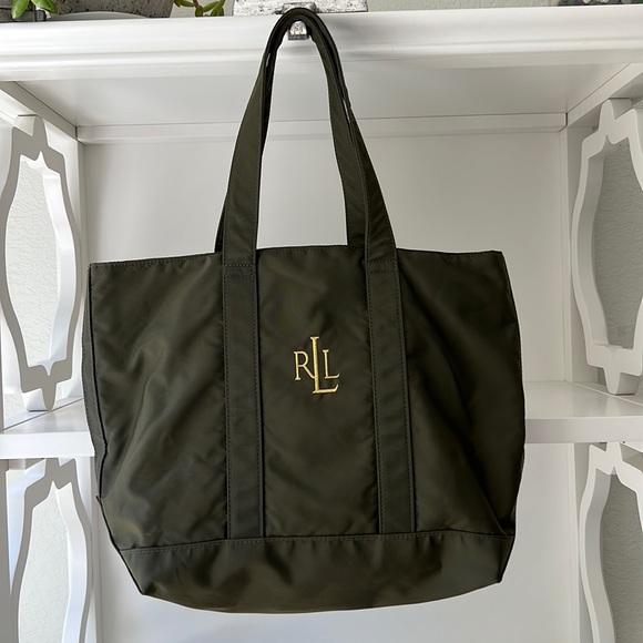 Vintage 90’s Y2K Lauren Ralph Lauren RLL Logo Nylon Tote - Picture 1 of 4